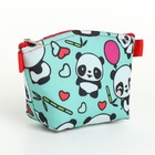 Косметичка на молнии, цвет бирюзовый - Фото 2