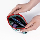 Косметичка на молнии, цвет бирюзовый - Фото 5