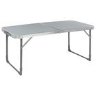 Стол складной ССТ-3, 102×50×44.5/61 см, металлик - Фото 1