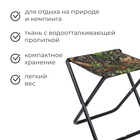 Стул складной Nika, 35×30×37 см, принт с дубовыми листьями - Фото 2