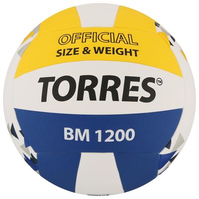 Мяч волейбольный TORRES BM1200, клееный, 18 панелей, р. 5