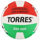 Мяч волейбольный TORRES BM400, TPU, клееный, 18 панелей, р. 5 - фото 110417591