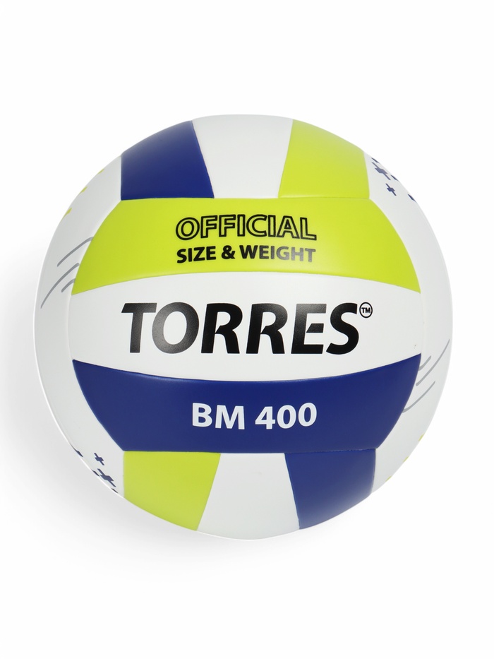 Мяч волейбольный TORRES BM400, V42315, р. 5 (ТПУ, бутиловая камера, клееный) - Фото 1