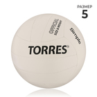 Мяч волейбольный TORRES Simple, TPU, машинная сшивка, 18 панелей, р. 5 - фото 9805265