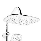 УЦЕНКА Душевая система ZEIN Z1005, тропическая, ручн. лейка 3 реж., шланги, стойка, мыльница - Фото 2