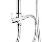 УЦЕНКА Душевая система ZEIN Z1005, тропическая, ручн. лейка 3 реж., шланги, стойка, мыльница - Фото 5