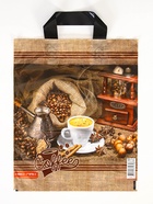 Пакет «Кофе», полиэтиленовый с петлевой ручкой, 28×34 см, 60 мкм - Фото 3