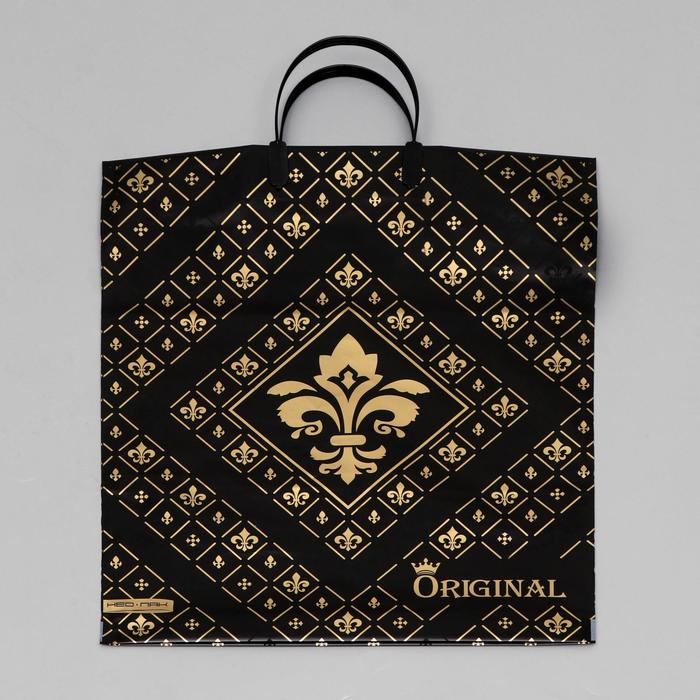 Пакет «Ориджинал Голд», полиэтиленовый с пластиковой ручкой, 38×44 см, 90 мкм - Фото 1