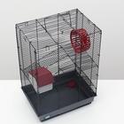 Клетка для грызунов "Пижон" №5, с 3 этажами, укомплектованная, 41 х 30 х 58 см, серая - фото 21253827