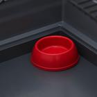 Клетка для грызунов "Пижон" №5, с 3 этажами, укомплектованная, 41 х 30 х 58 см, серая - фото 21253828