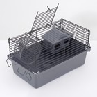 Клетка-мини для грызунов "Пижон" №1-1, с наполнением, 27 х 15 х 13 см, серая - Фото 4
