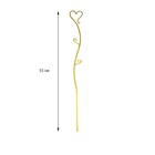 Поддержка для орхидей, h = 55 см, пластик, цвет МИКС, «Сердце» - фото 9240249