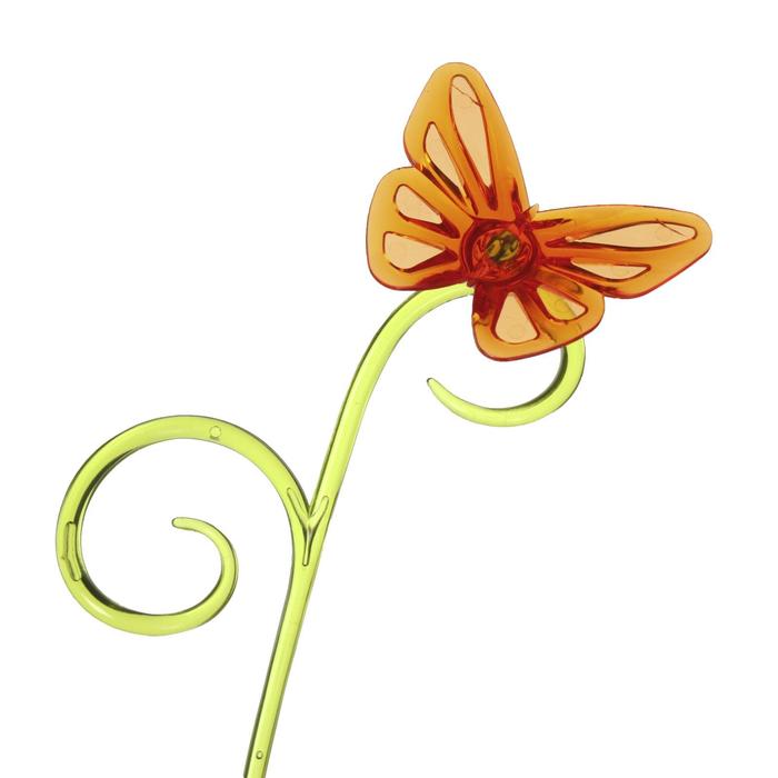 Поддержка для орхидей, h = 39 см, пластик, цвет МИКС, «Бабочка» - фото 1905776131