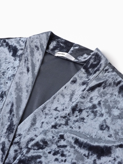 Костюм домашний женский (жакет, брюки) KAFTAN «Бархат», размер 48-50, серый