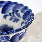 Розетка под варенье гжель «Орнамент», бело-синий, керамика - Фото 3