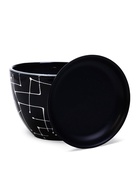 Горшок цветочный «Иллюзия» 1.65 л, чёрный - фото 60791690