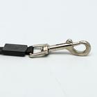 Рулетка с поводком-лентой, резиновая ручка, 5 м, вес животного до 15 кг, голубая в горошек - Фото 3