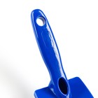 Пуходерка пластиковая мягкая с закругленными зубьями, малая, 6 х 13,5 см, синяя - фото 7331147