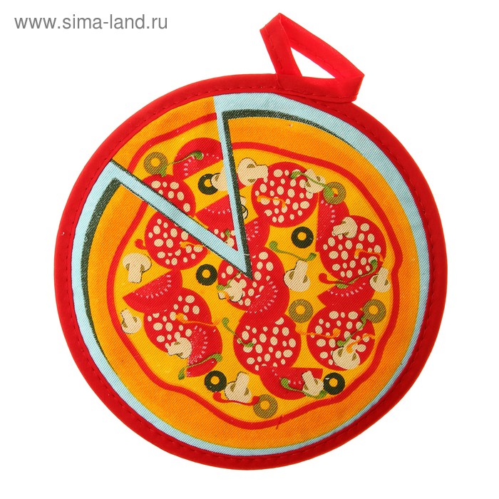 Прихватка круглая Bonita "Италия" 18см, 100% хлопок - Фото 1