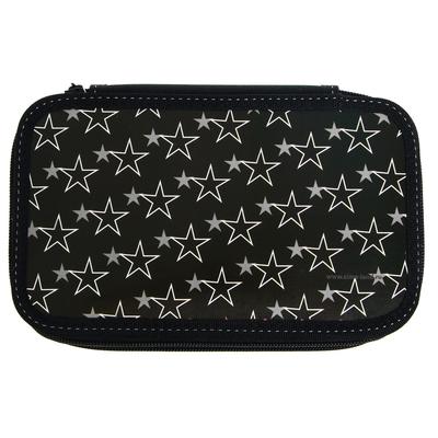 Пенал 3 секции, 125 х 205 мм, ламинированный картон, Calligrata, «Звёзды»