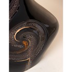 Ваза керамическая "Мелодийка", настольная, чёрная, 36 см - Фото 4