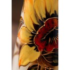 Ваза керамическая "Стрела", напольная, жёлтые нарциссы, 51 см, авторская работа - Фото 4