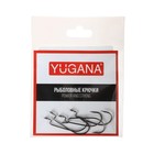 Крючки офсетные YUGANA Wide range worm, № 4, 5 шт. - фото 3755990