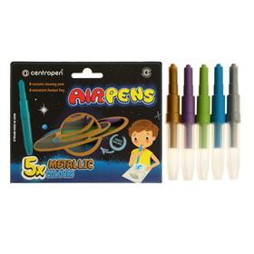 Фломастеры - блопены (Ароматизированные) 5 цветов Centropen 1590/05 Metallic AirPens 6253174