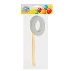 Топпер для торта «Цифра 0», набор 6 шт., МИКС - Фото 2