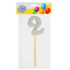 Топпер в торт «2», набор 6 шт., цвета МИКС - Фото 2