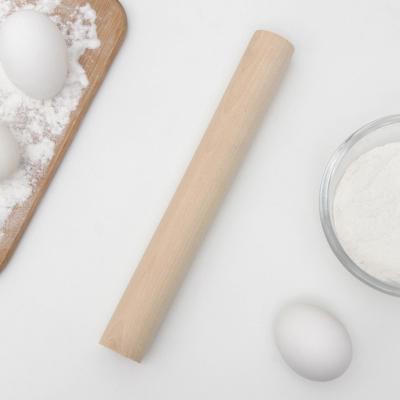 Скалка для теста Доляна, 24×3 см, дерево берёза