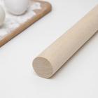 Скалка для теста Доляна, 24×3 см, дерево берёза - Фото 2