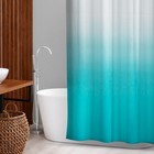 Штора для ванны SAVANNA «Градиент», 180×180 см, EVA, цвет морская волна - фото 1243475