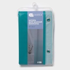 Штора для ванной SAVANNA «Градиент», 180×180 см, EVA, голубая - Фото 6