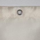 Штора для ванной SAVANNA «Классика», с люверсами, 180×180 см, полиэстер, бежевая - Фото 2