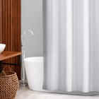 Штора для ванны SAVANNA «Классика», с люверсами, 200×200 см, полиэстер, цвет белый - фото 4619506