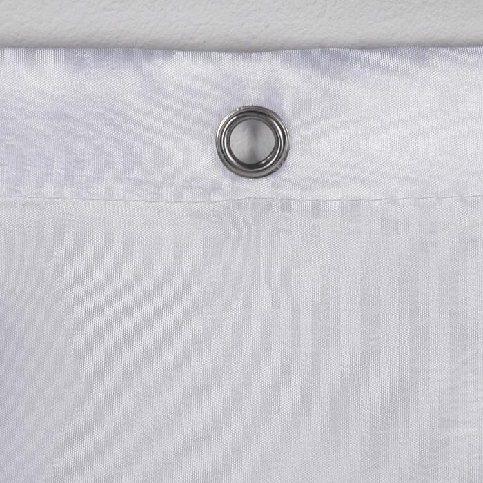 Штора для ванны SAVANNA «Классика» с люверсами, 180×180 см, цвет белый - фото 1907225156