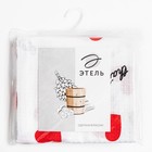 Полотенце вафельное банное «Сердечки», 80×150 см, 100% хлопок, 160 г/м² - Фото 4