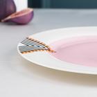 Тарелка фарфоровая обеденная Magistro «Миледи», d=25.3 см - Фото 2