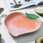 Блюдо керамическое «Персик», 23,5×22,5 см - Фото 3