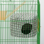 Подвесной дом для грызунов, 20×15 см, круглый, мебельная ткань, флис, цвет МИКС - Фото 6