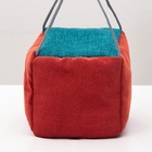 Подвесной дом для грызунов «Куб», 12×12×12 см, мебельная ткань, флис, цвет МИКС - Фото 3