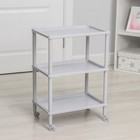 Этажерка напольная 3-х секционная «Флавия», на колёсиках, МИКС - Фото 3