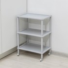 Этажерка напольная 3-х секционная «Флавия», на колёсиках, МИКС - Фото 4