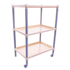 Этажерка напольная 3-х секционная «Флавия», на колёсиках, МИКС - Фото 8