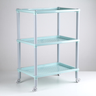 Этажерка напольная 3-х секционная «Флавия», на колёсиках, МИКС - Фото 6