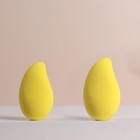 Спонж для нанесения косметики «Манго», 7,1 × 4,2 см, увеличивается при намокании, цвет жёлтый - Фото 4