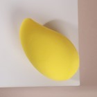 Спонж для нанесения косметики «Манго», 7,1 × 4,2 см, увеличивается при намокании, цвет жёлтый - Фото 5