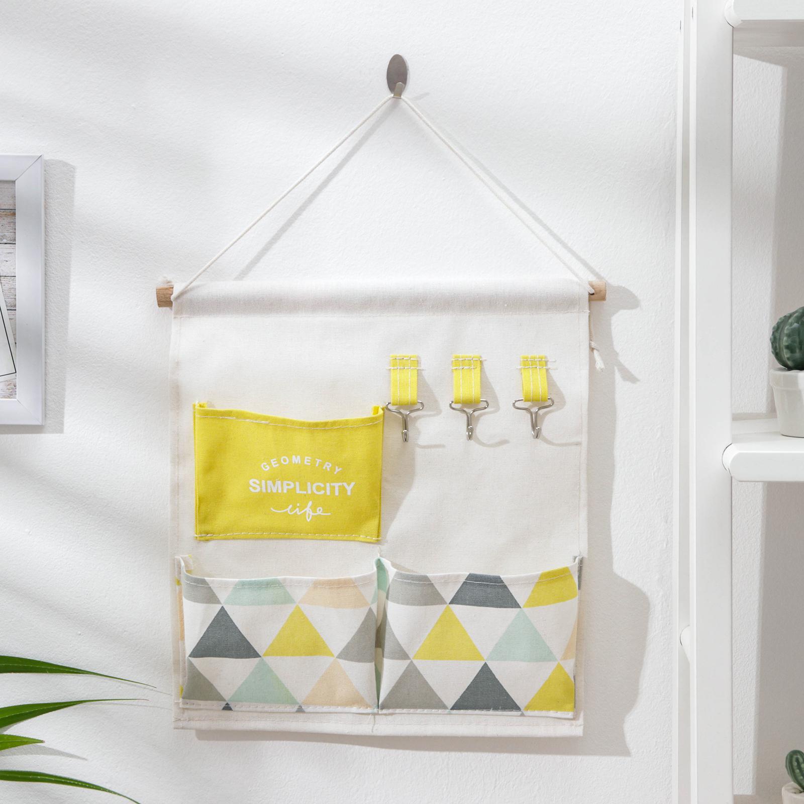 Органайзер подвесной с карманами Доляна «Рио», 3 отделения, 32×34,5 см ...