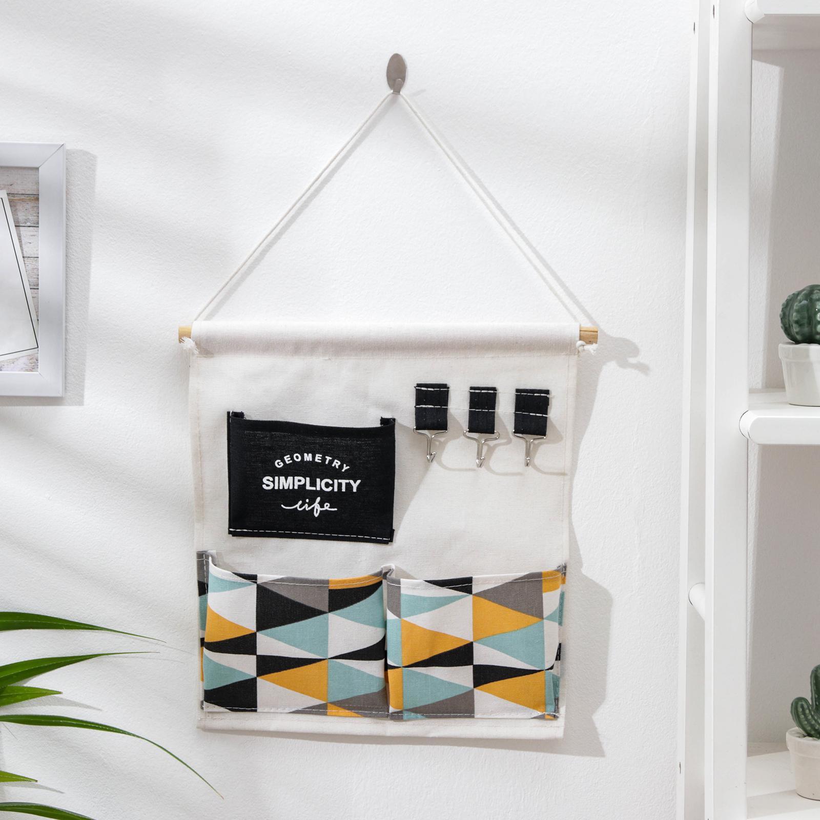 Органайзер подвесной с карманами Доляна «Рио», 3 отделения, 32×34,5 см ...